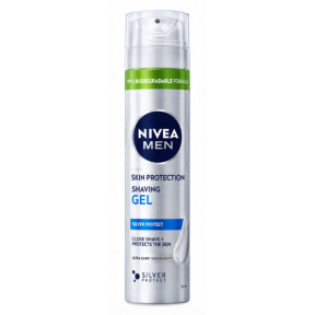 Гель для гоління NIVEA MEN Срібний захист 200 мл